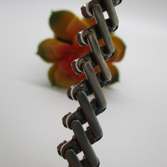 Bracelet vintage rhinestone - Picture 2 of 12